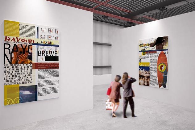 展馆橱窗艺术品海报样机模板v4 Exhibition Mockup [vol 4]插图(7)