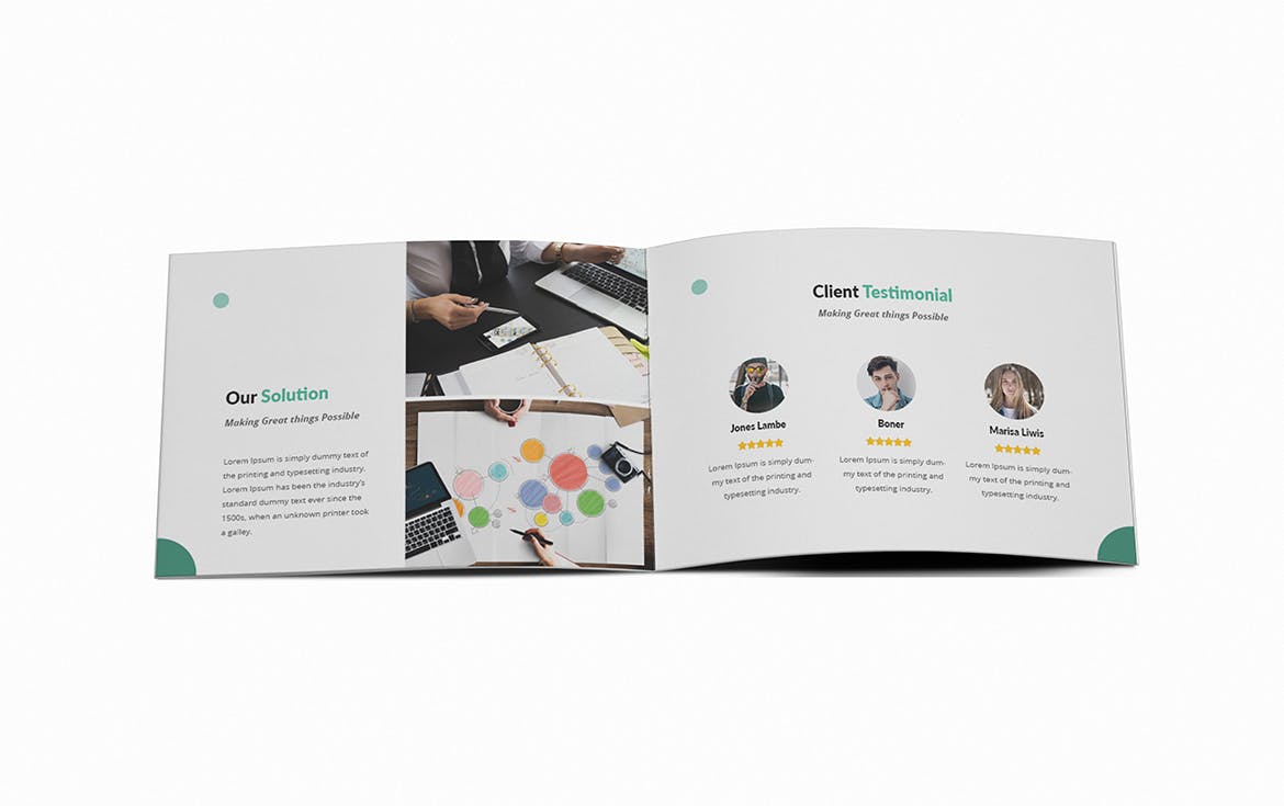 A5尺寸规格横版产品手册公司画册设计模板 ISP A5 Brochure Template插图(12)