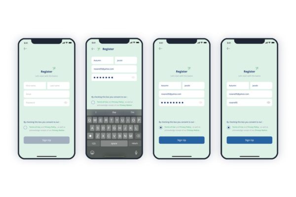 登录注册页面手机APP应用UI设计模板 SignIn SignUp Mobile Ui – FH