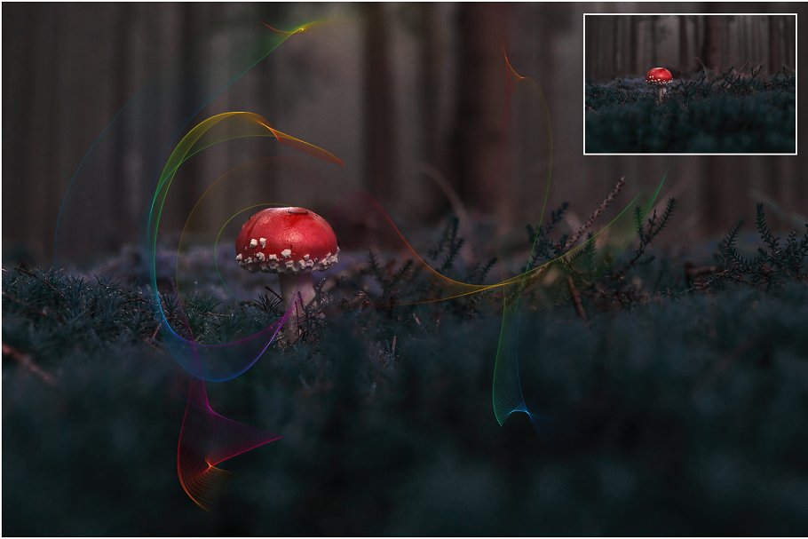 5K分辨率柔和光线叠层背景 5K Rainbow Softness Overlays插图(1)