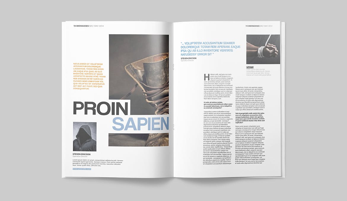 健身运动主题素材库精选杂志InDesign模板 Magazine Template插图(9)