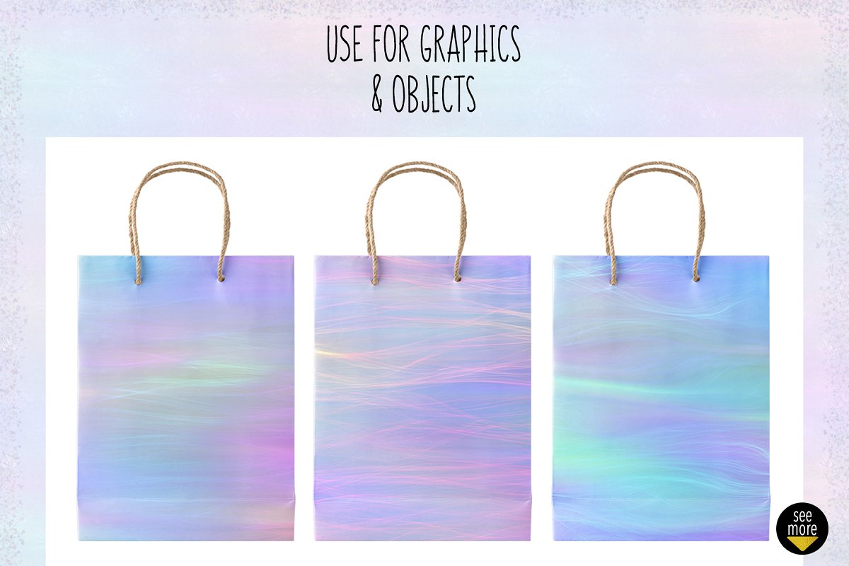 精美纤细彩虹箔纸背景纹理插图(3)