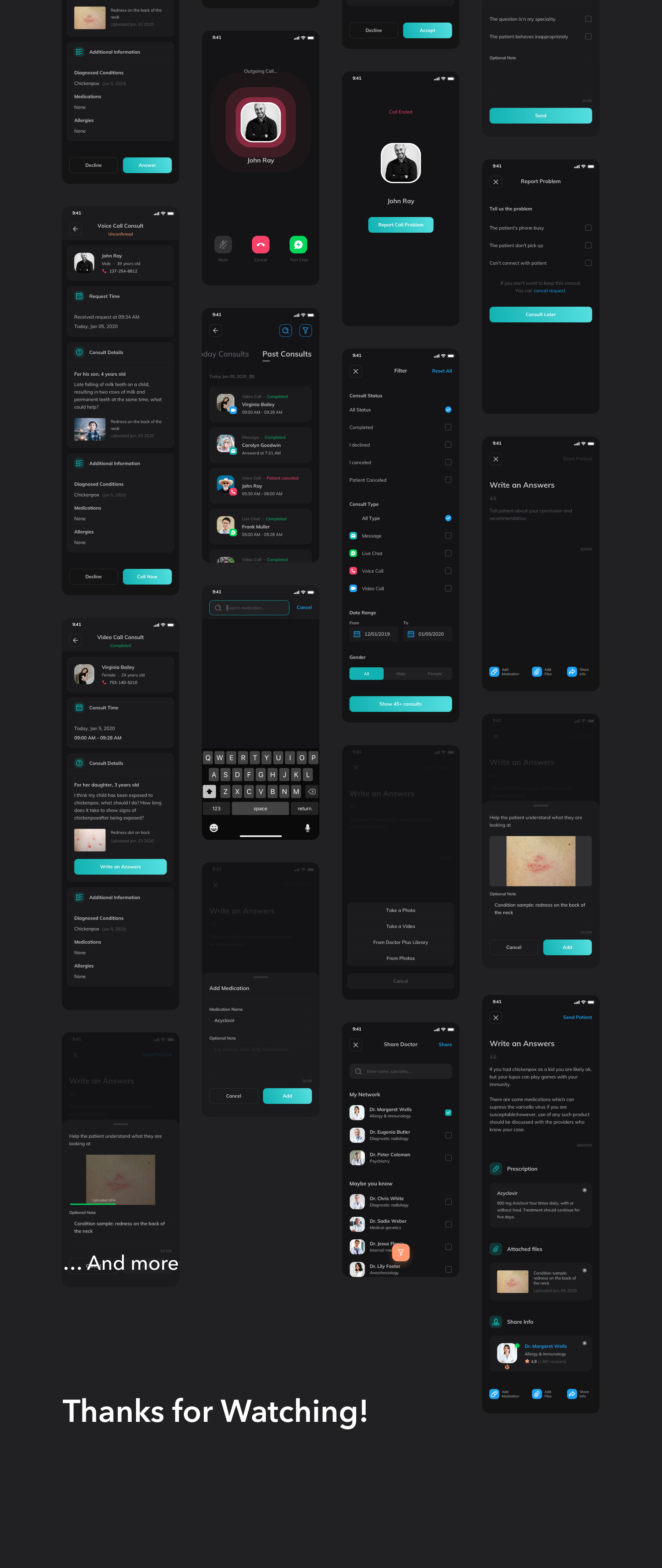 素材库下午茶：医生医疗在线服务APP应用UI套件[Sketch]插图(7)