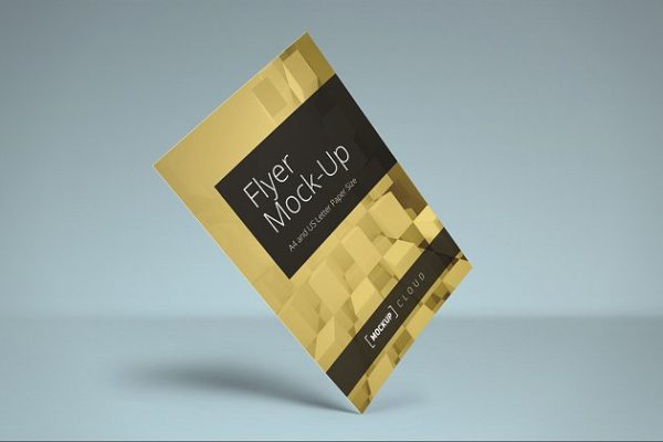 多视觉传单设计演示样机模板 Flyer Mock-Up
