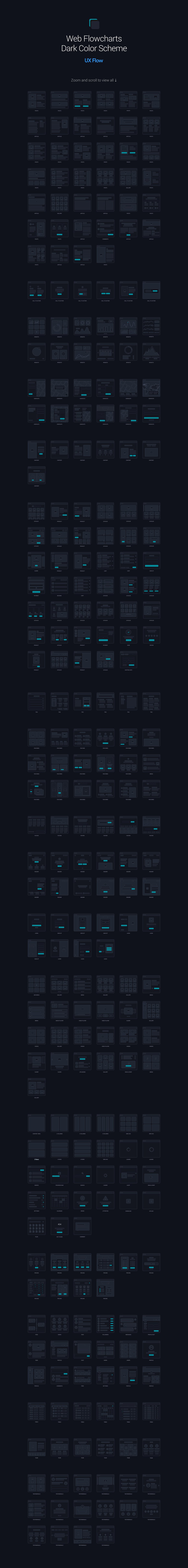 手机应用和网站用户业务流原型套装 UX Flow | Wire Prototyping System插图(17)