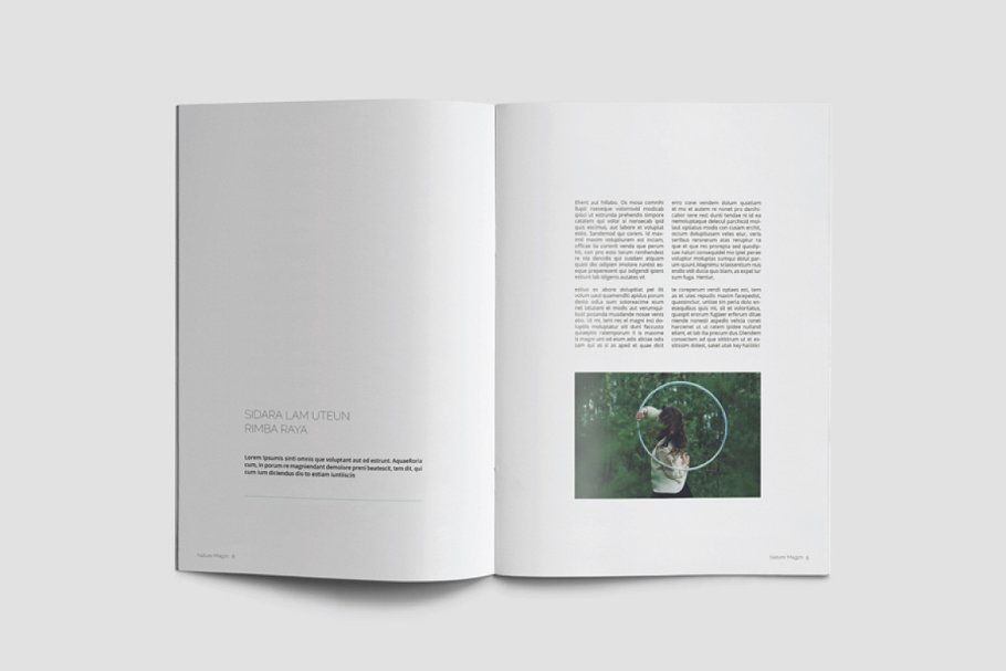 绿色大自然图册设计模板插图(11)