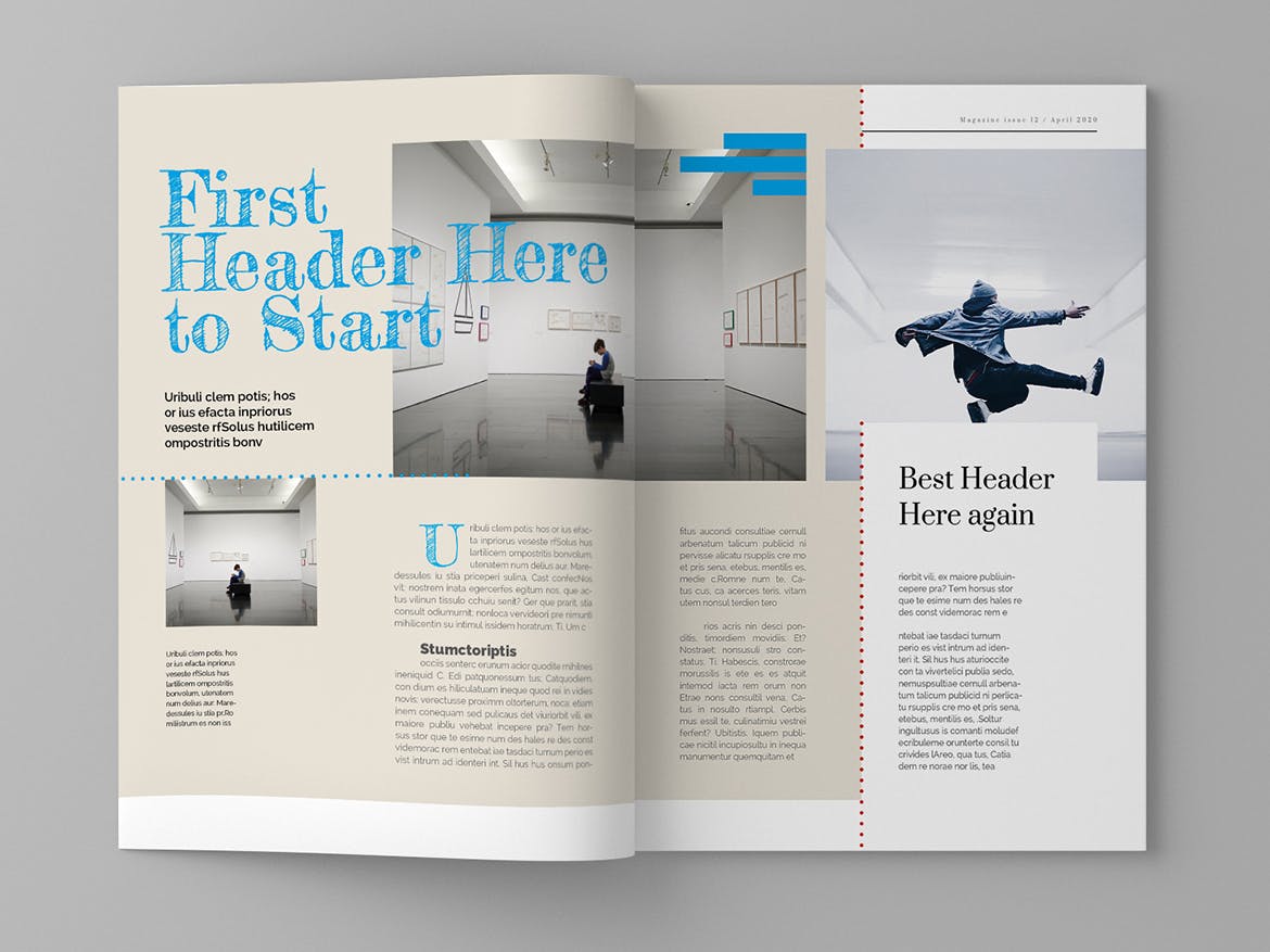 人物专访素材库精选杂志排版设计模板 Sergeyi – Magazine Template插图(3)