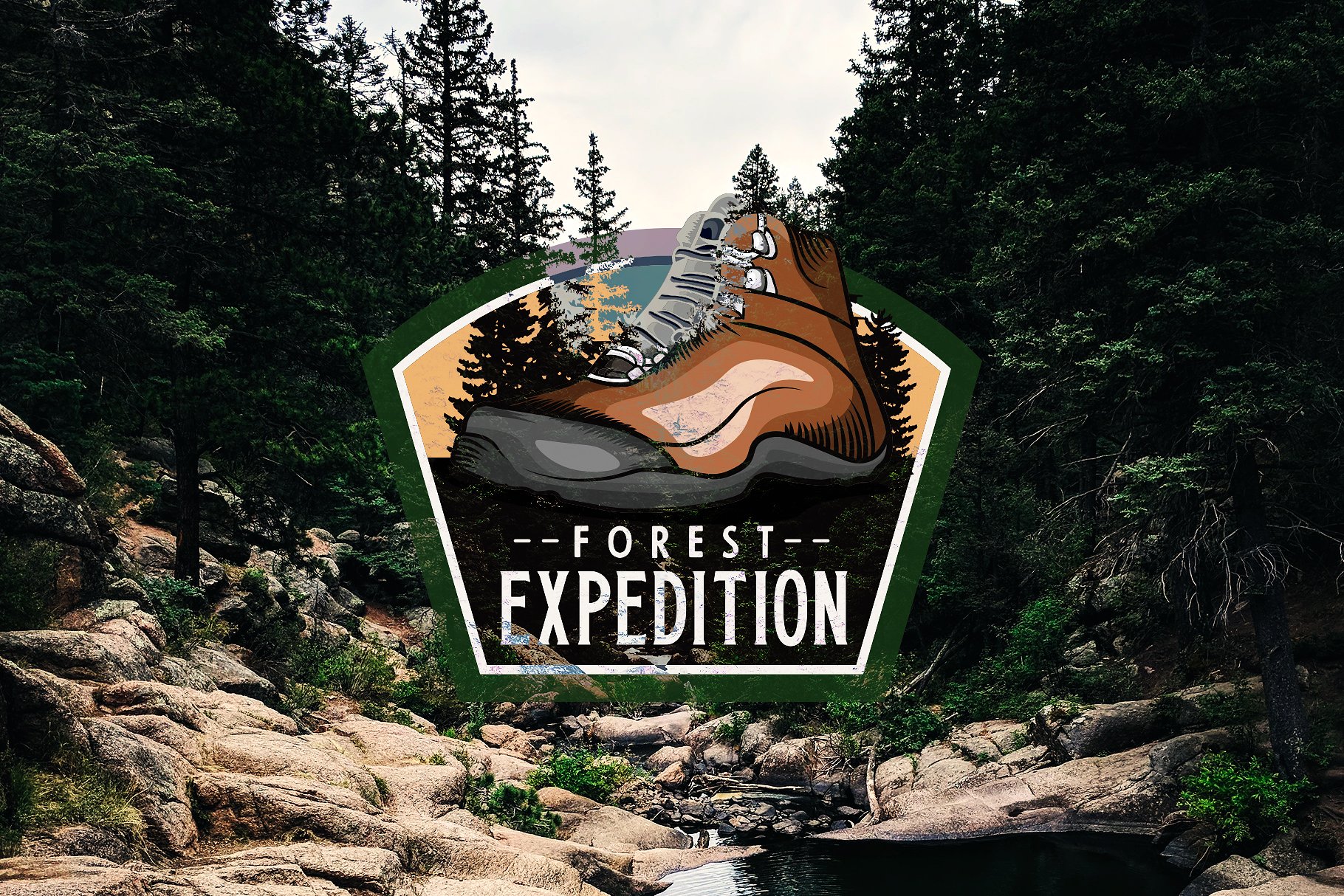 户外运动品牌商标设计模板 OUTDOOR TRAVEL LOGOS插图(6)