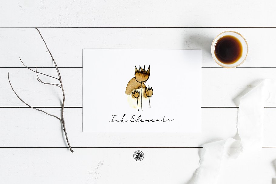 水彩墨水元素 Ink Elements with Watercolor插图(7)