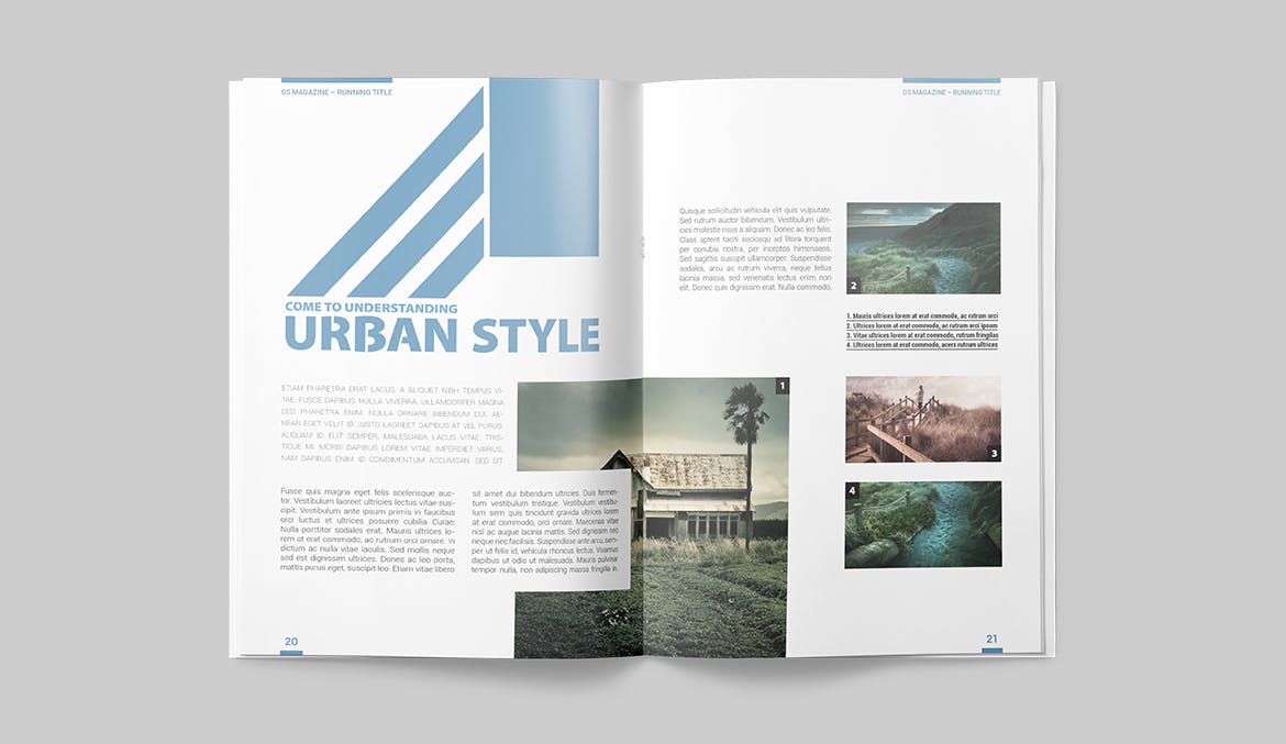 建筑设计主题杂志设计INDD模板 Magazine Template插图(9)