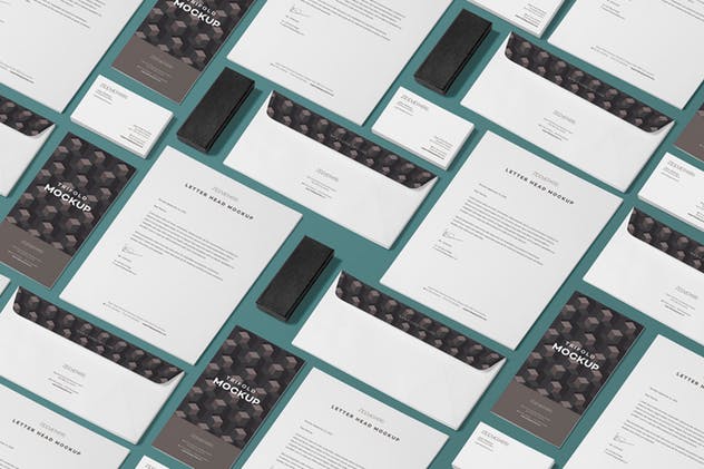 办公用品等距场景样机设计模板 Isometric Stationery Scene Creator插图(3)