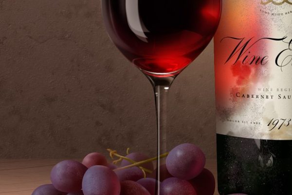 陈酿葡萄酒品牌样机 Aged Wine Mock-Up