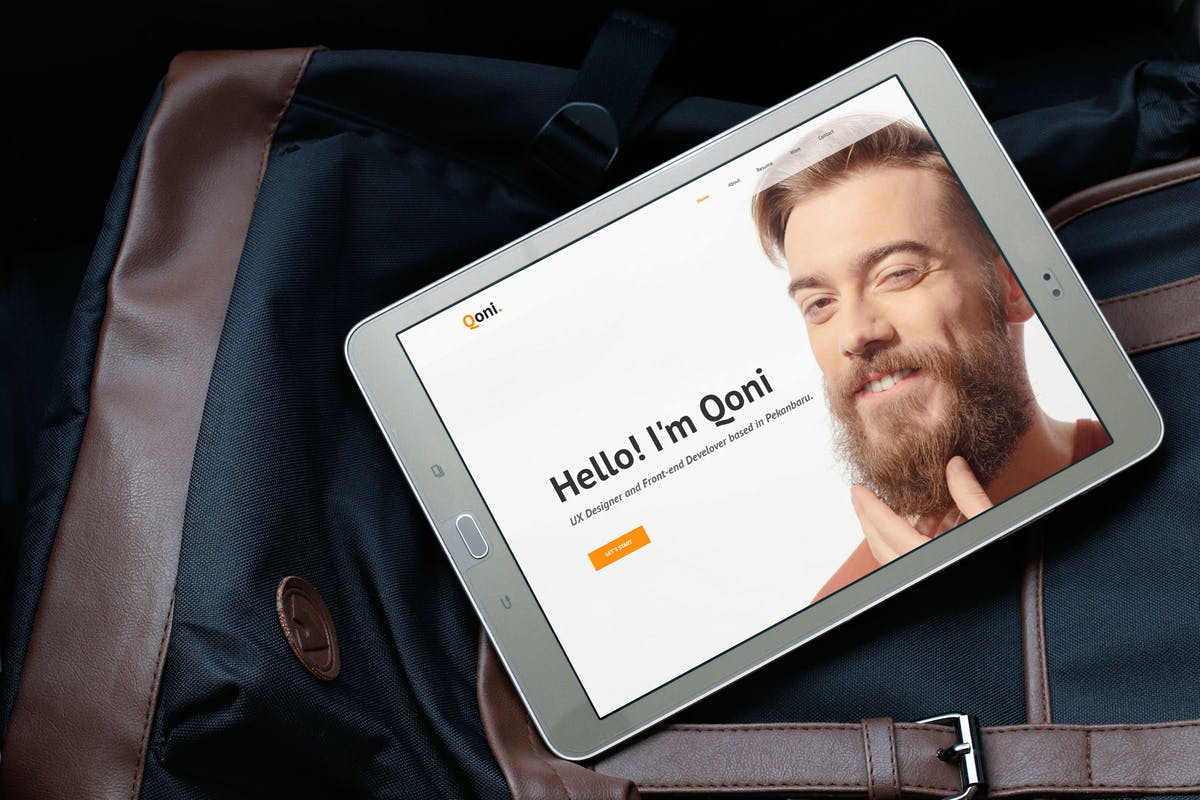 逼真的Android平板电脑PSD样机 Android Tablet Realistic PSD Mockups插图