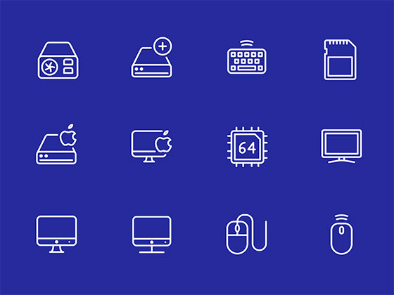 70 枚电脑元素图标素材之家精选sketch素材