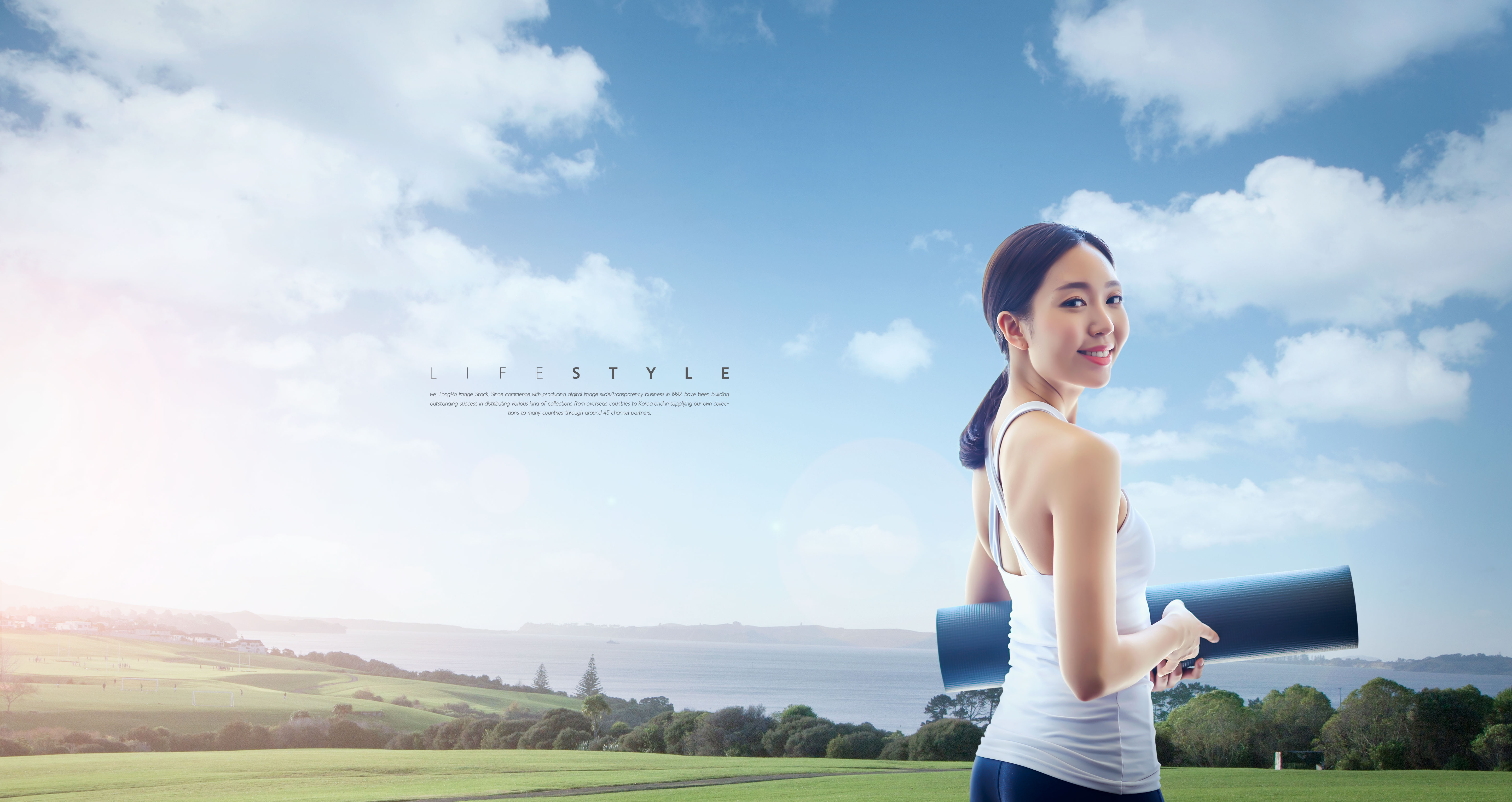 塑身纤体瑜伽运动宣传海报素材插图