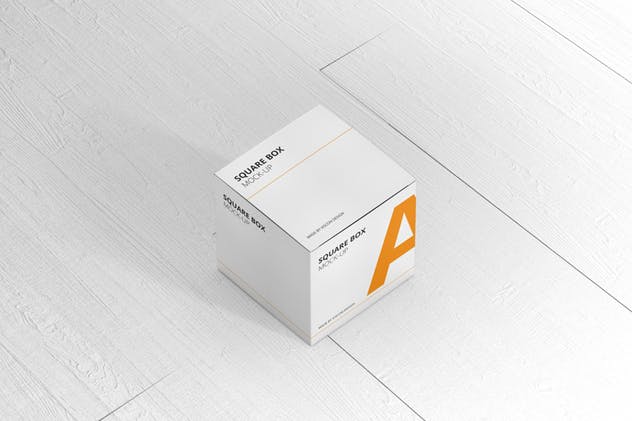 简约多用途方形包装纸盒样机模板 Package Box Mock-Up – Square插图(5)