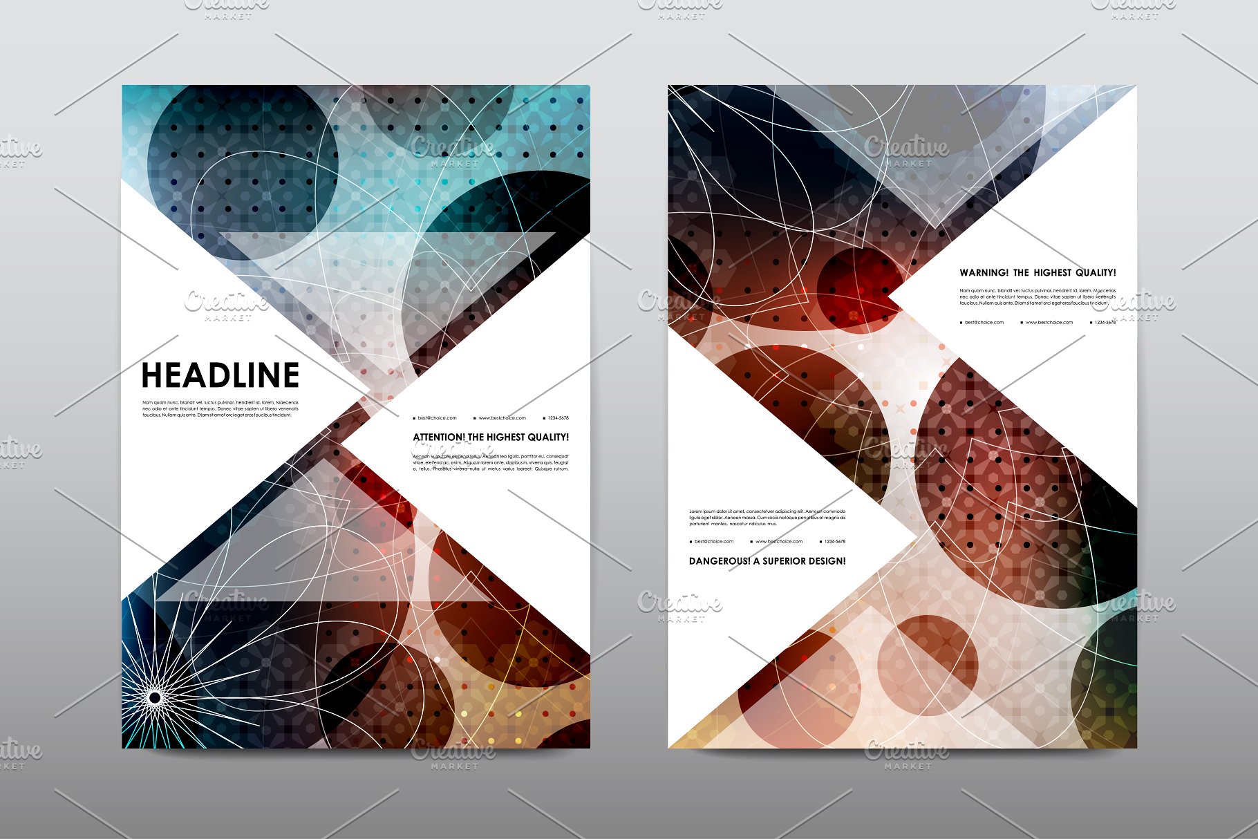 50+企业画册模板合集 50+ Business Brochures Bundle插图(21)