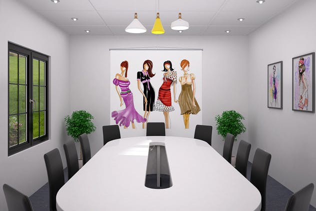 办公室艺术作品展示样机Vol.2 Office Art Mockup [Vol 2]插图(8)