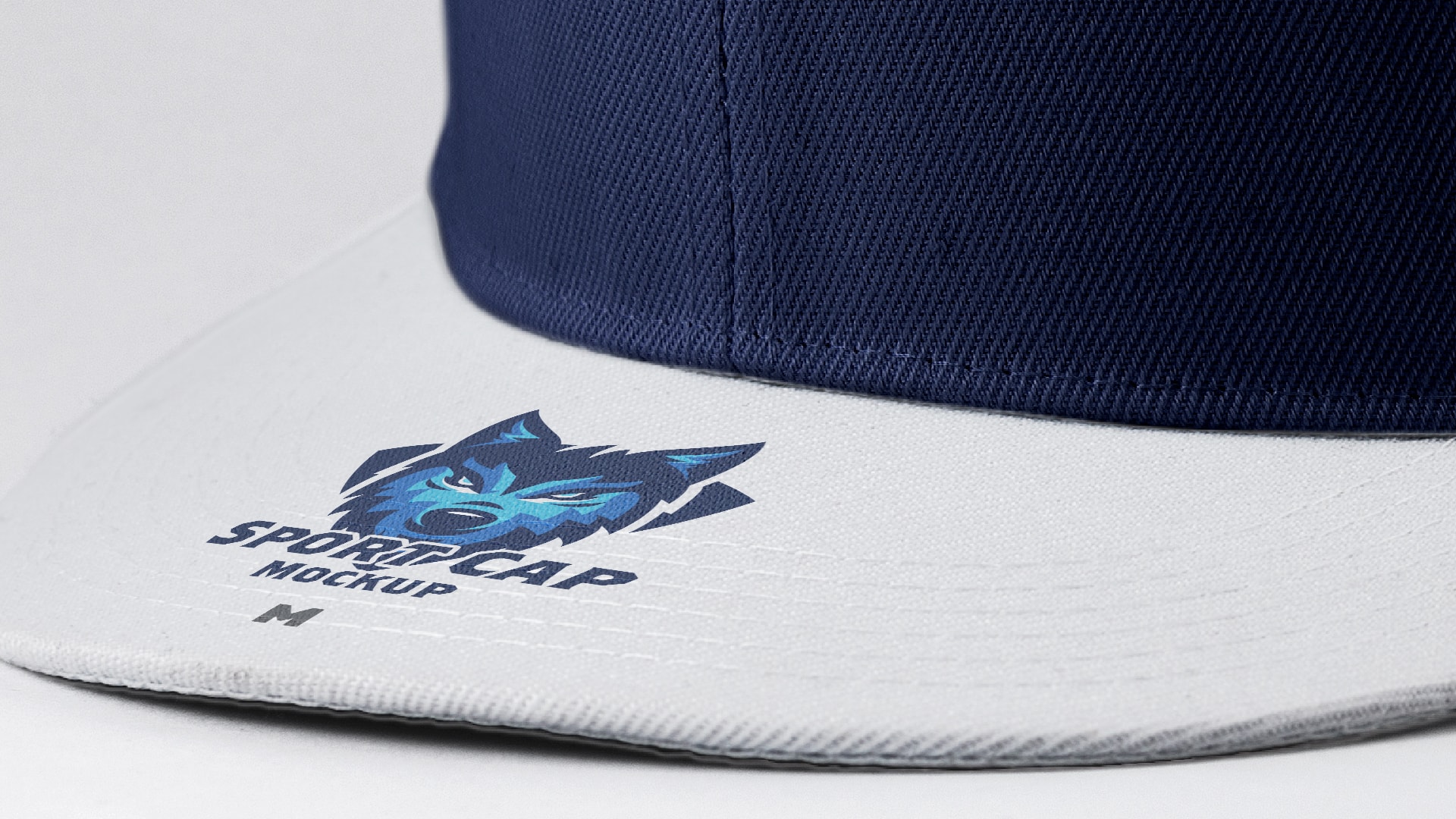 运动帽品牌设计前视图样机模板01 Sports Cap Semi Front View Mockup 01插图(2)