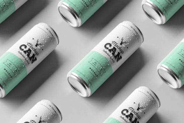 啤酒饮料罐头外观样机模板05 Can Mock-up 5插图(1)