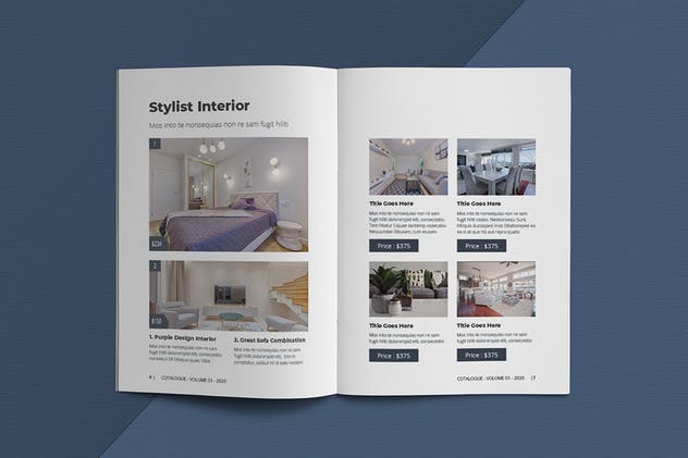 A5尺寸产品目录设计模板 A5 Interior Catalogue Template插图(4)