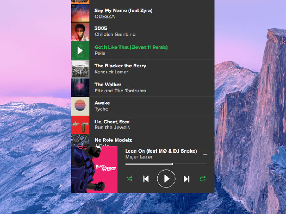 Spotify Mini Player Concept素材之家精选sketch素材