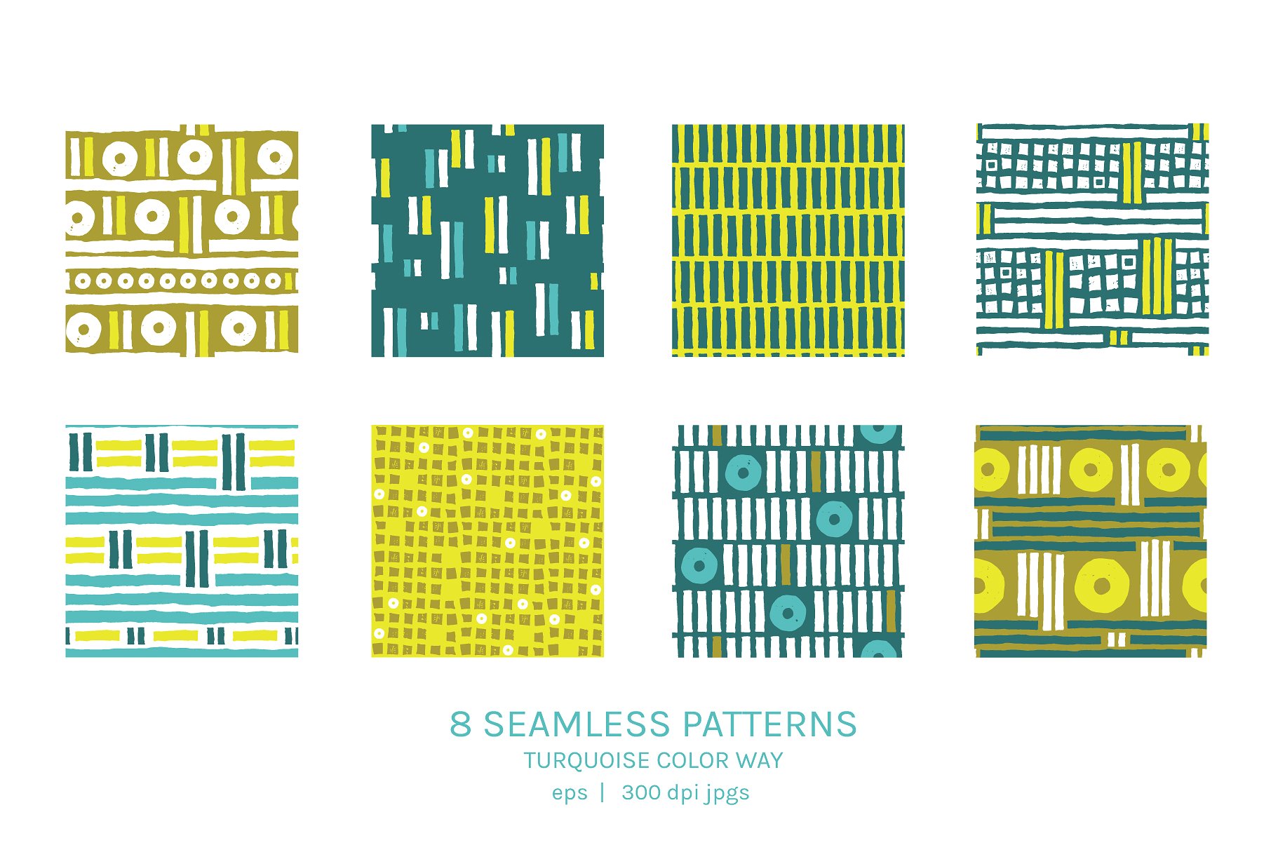 手绘几何图案无缝纹理 Geometric Rhythm | Boards + Patterns插图(6)