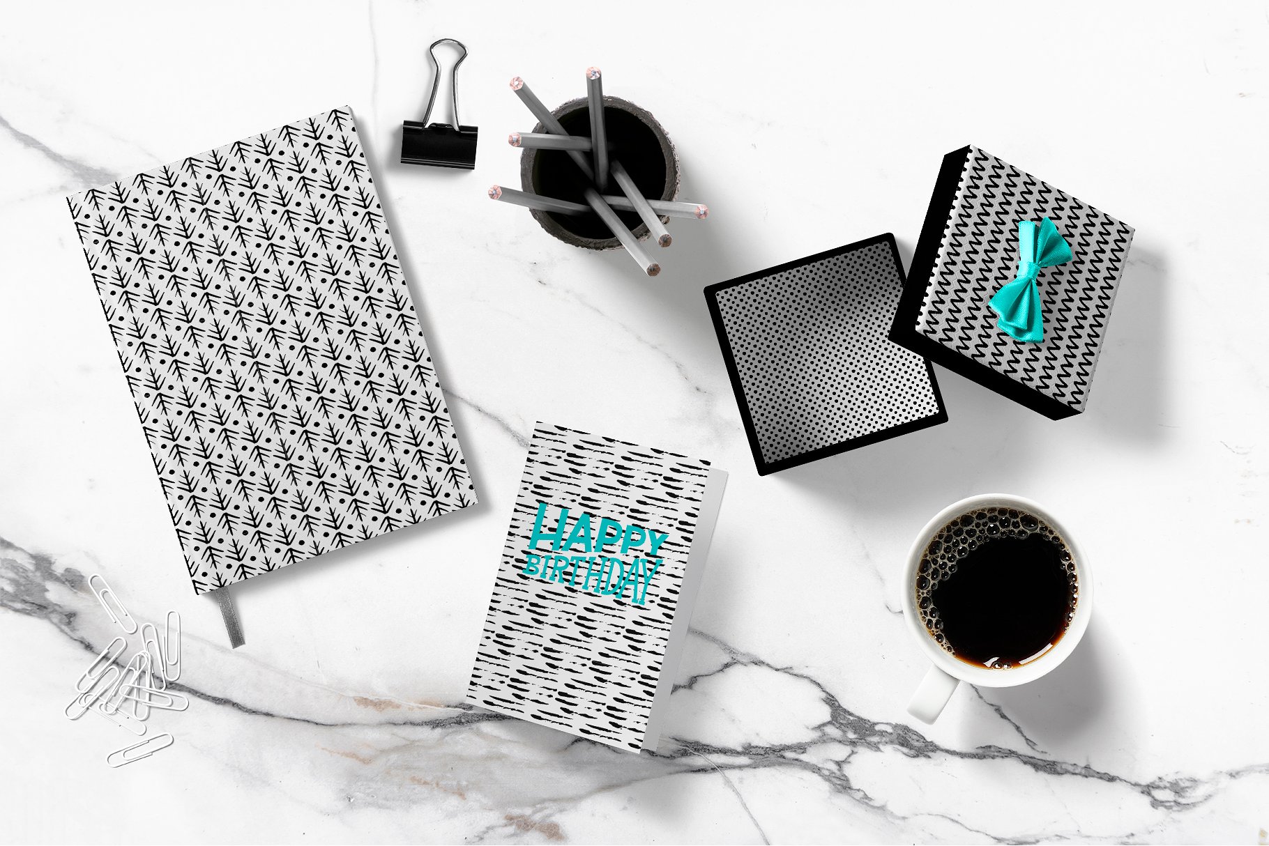 30款无缝模式的油墨图案背景纹理下载[eps,png,jpg]插图(3)