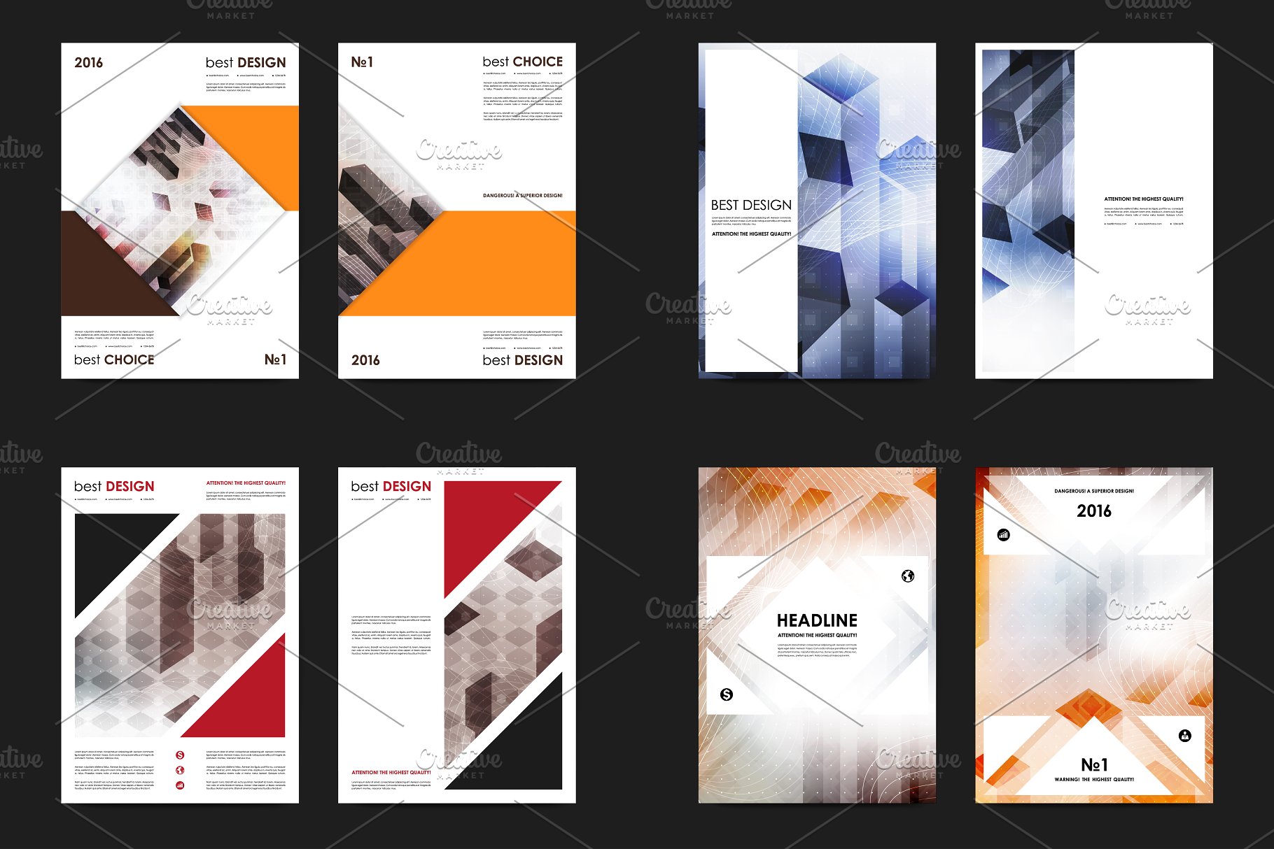 50+商业企业介绍宣传传单模板 50+ Business Flyers Bundle插图(8)