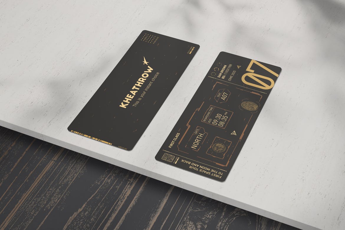 门票/现金券设计印刷效果图样机v1 Tickets / Cash Coupons Mock-Ups Vol.1插图(6)