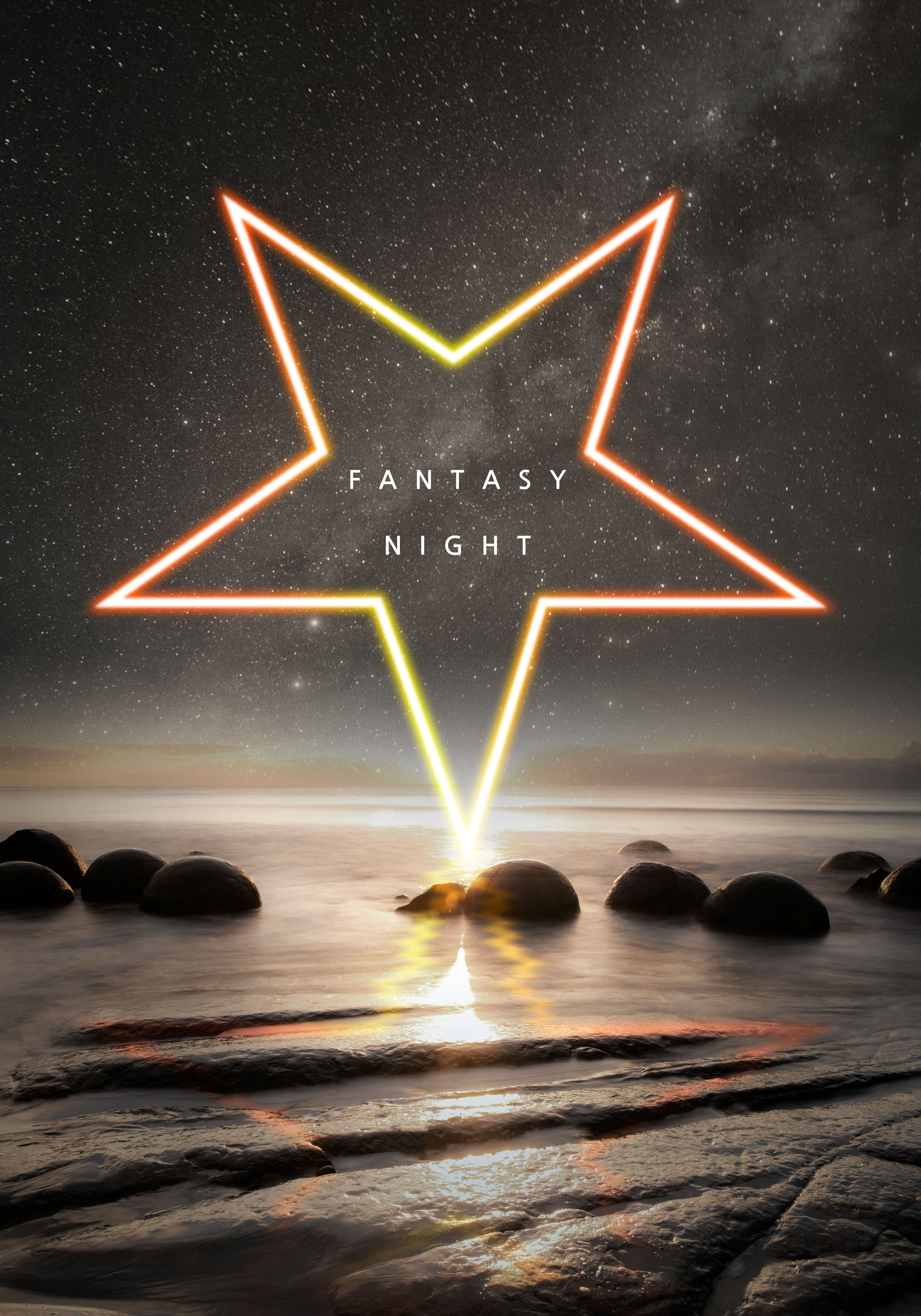 “梦幻之夜”几何霓虹图形创意海报素材合集V2插图(4)