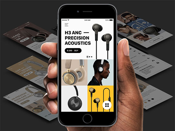 B&amp;O Play 界面包素材之家精选sketch素材