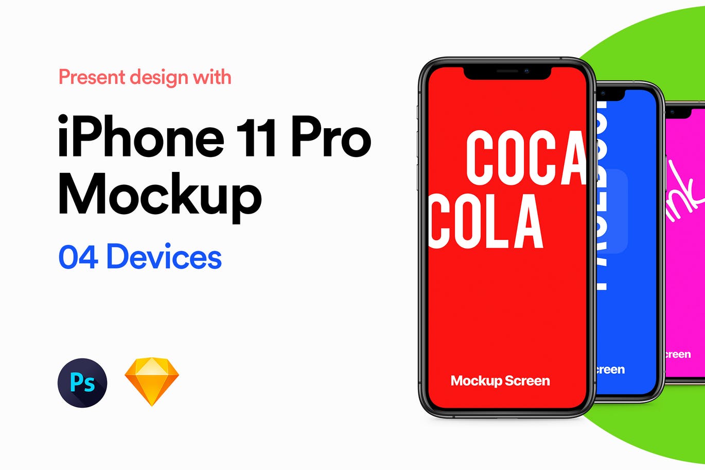 iPhone 11 Pro智能手机屏幕预览样机模板 iPhone 11 Pro Mockup插图