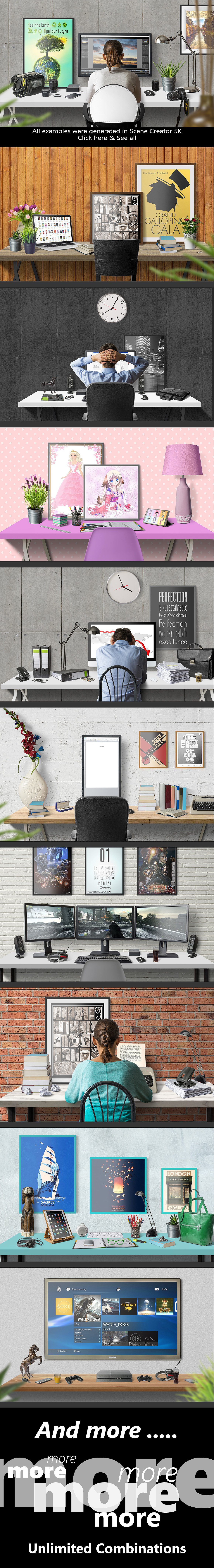 5K分辨率高清场景设计素材包 SCENE CREATOR 5K Mockup插图(11)