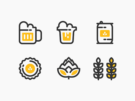 Beer Icons素材之家精选sketch素材