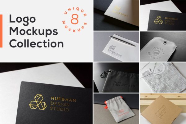 Logo设计展示样机模板合集 Logo Mockups Collection Vol. 1