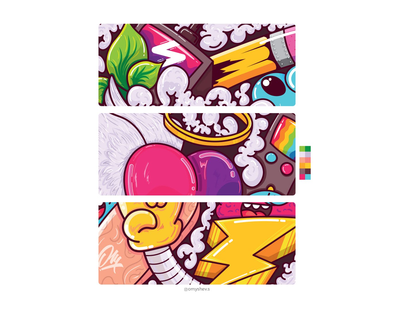 抽象海报矢量插画素材库精选图案素材库精选设计素材 Poster illustration插图(3)