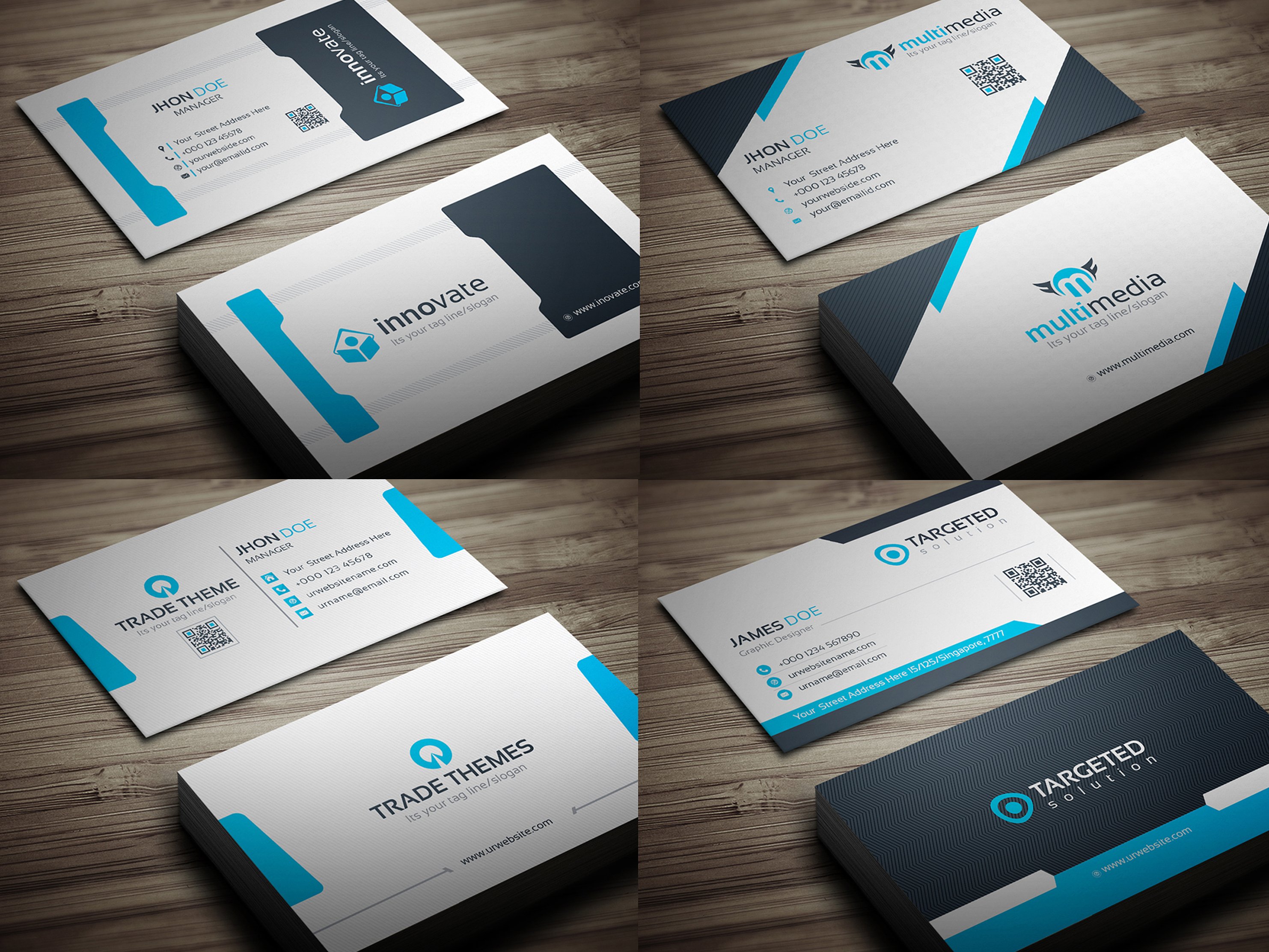 25个高品质的实用高端商务商业名片邀请函设计模板插图