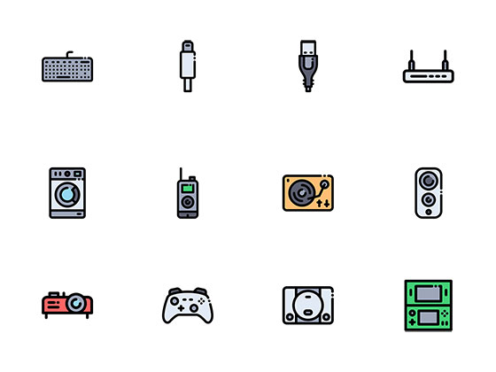 100 枚数码家电图标素材之家精选sketch素材