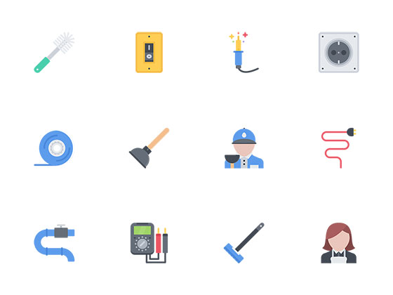 50 枚家政元素图标素材之家精选sketch素材