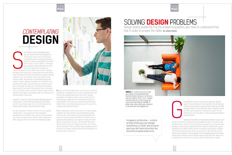 多用途企业时尚高效/时事资讯InDesign杂志模板vol.7插图(4)