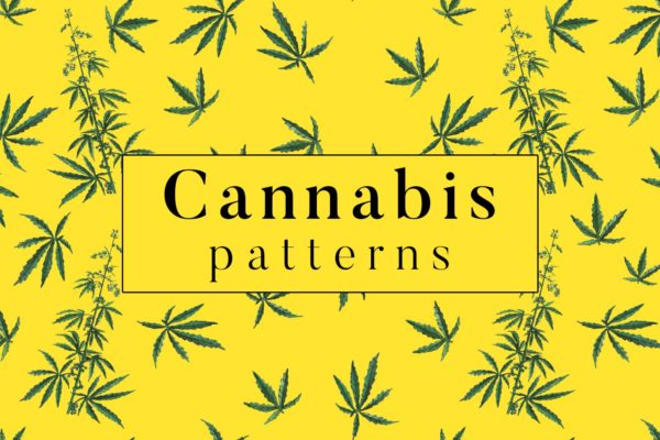 大麻叶子高清图案背景素材库精选 Cannabis Patterns