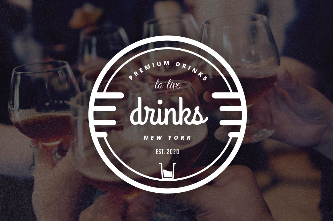 12款复古风格Logo＆徽章设计模板v02 12 Vintage Logos & Badges V2插图(8)