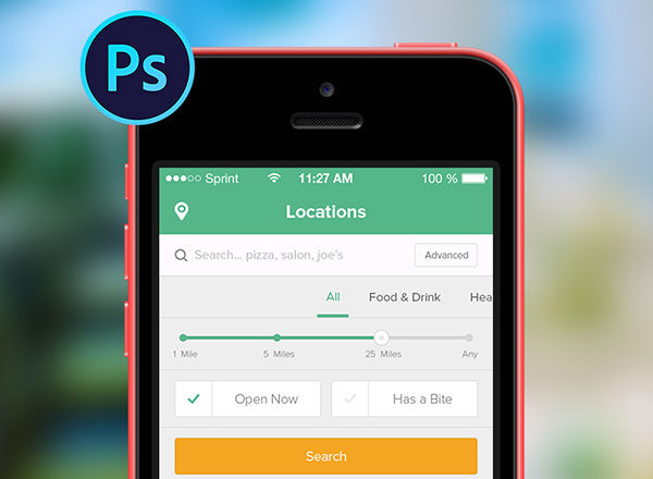 查找附近餐厅主题APP模版 Restaurant App For iOS