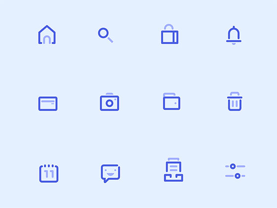 15 枚常见迷你图标素材之家精选sketch素材