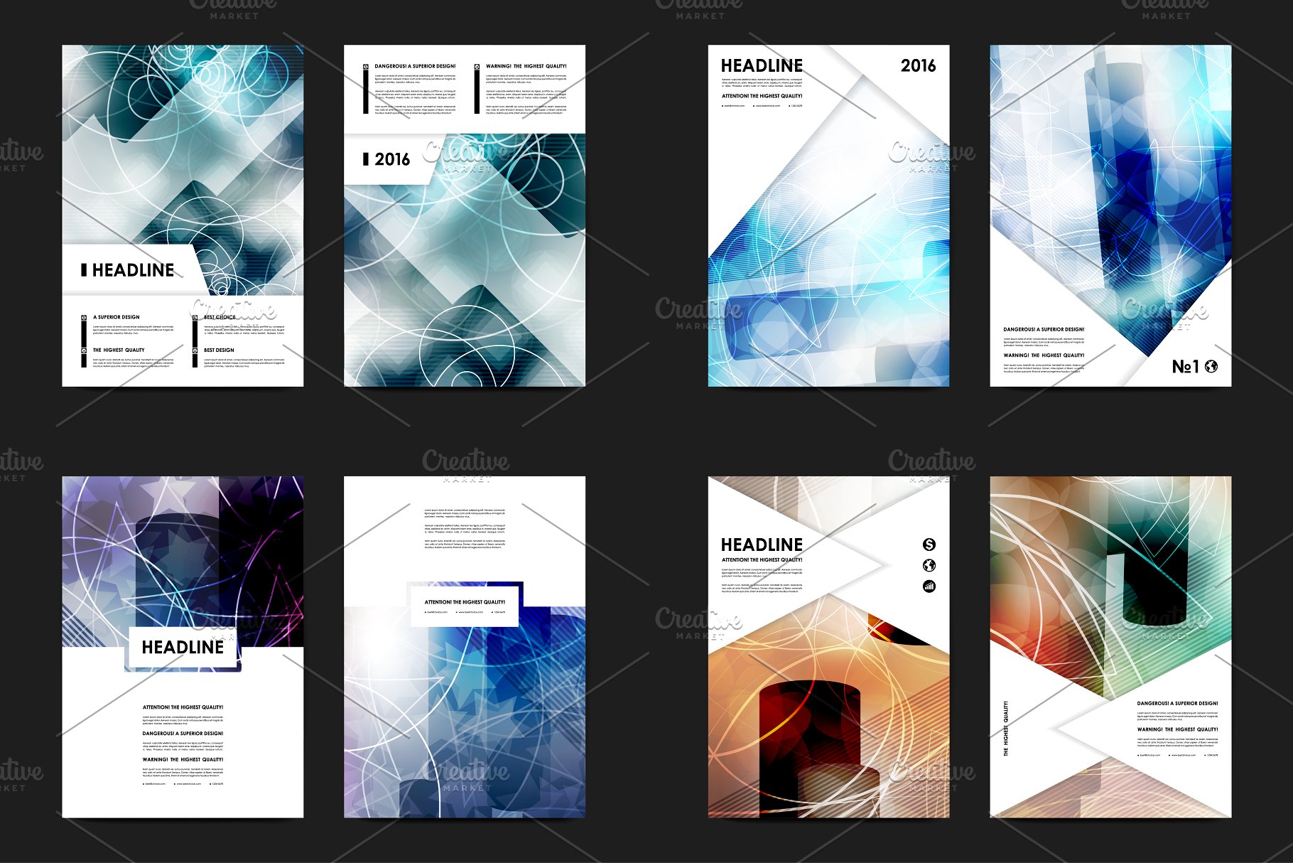 极力推荐：50+商业企业宣传传单模板 50+ Business Flyers Bundle插图(12)