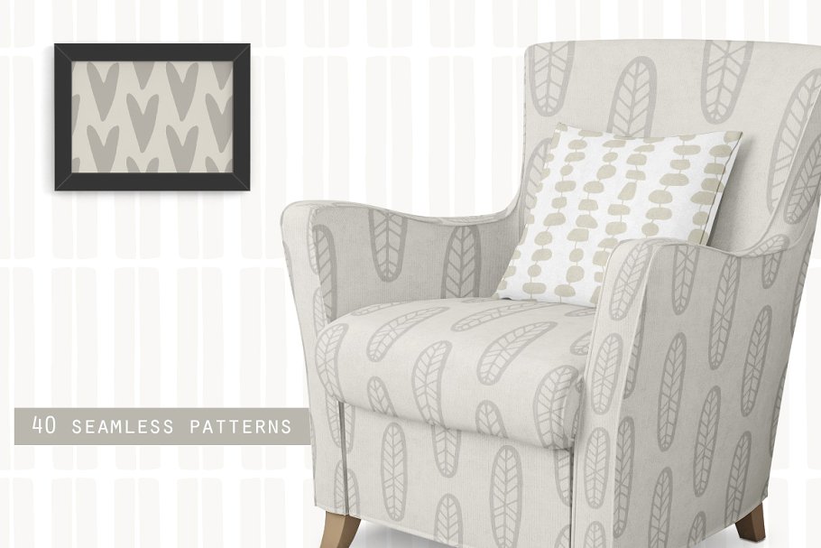 斯堪的纳维亚设计风格纹理 Scandinavian Design Patterns插图(1)