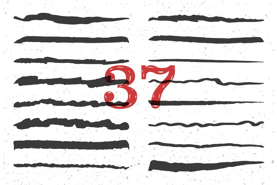 艺术笔画和纹理AI笔刷、纹理素材 Illustrator Brushes and Patterns Set插图(2)