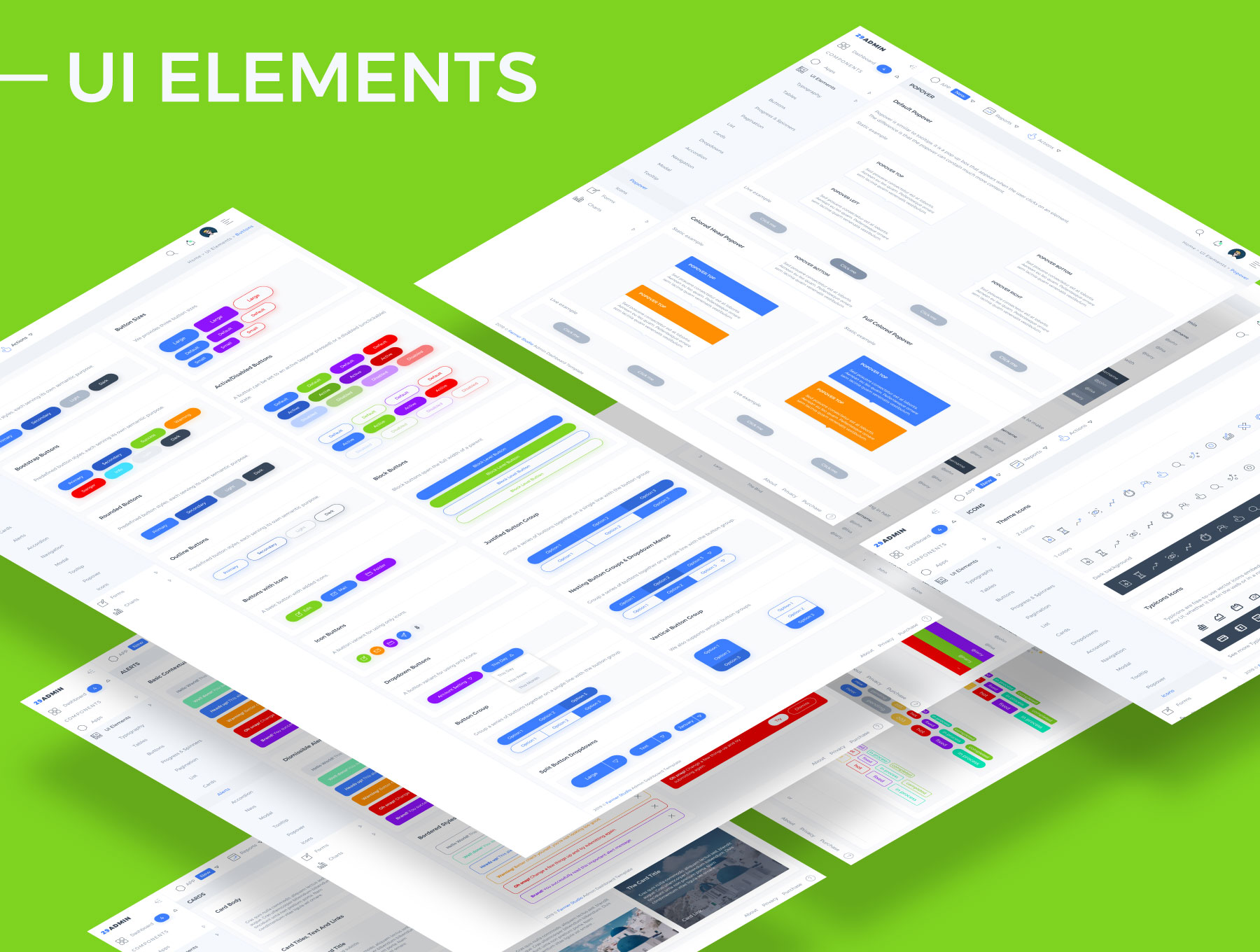 素材库下午茶：Admin管理后台仪表盘网页UI KIT套装模板下载[Sketch]插图(5)