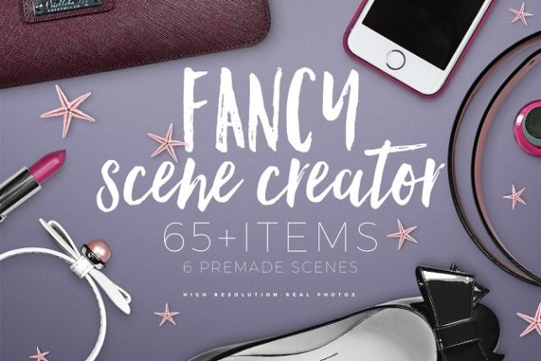 时尚女性巨无霸&amp;场景样机 Fancy Scene Creator